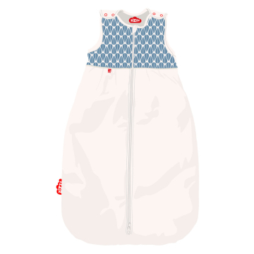 Bio-Babyschlafsack New Little Leaves / Aus Bio-Baumwolle & Swisswool / 70 cm, 90 cm, 110 cm