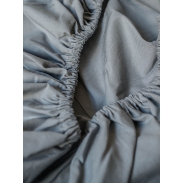 Perkal Fixleintuch – 180x200cm – Grau