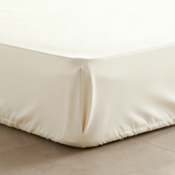 Satin Spannbettlaken 180x200 cm &ndash; Weiche Bio-Baumwolle