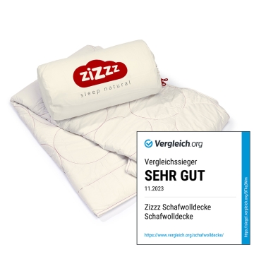 Bettdecke 140x200 cm – Bio Schafwolldecke – 4 Jahreszeiten 