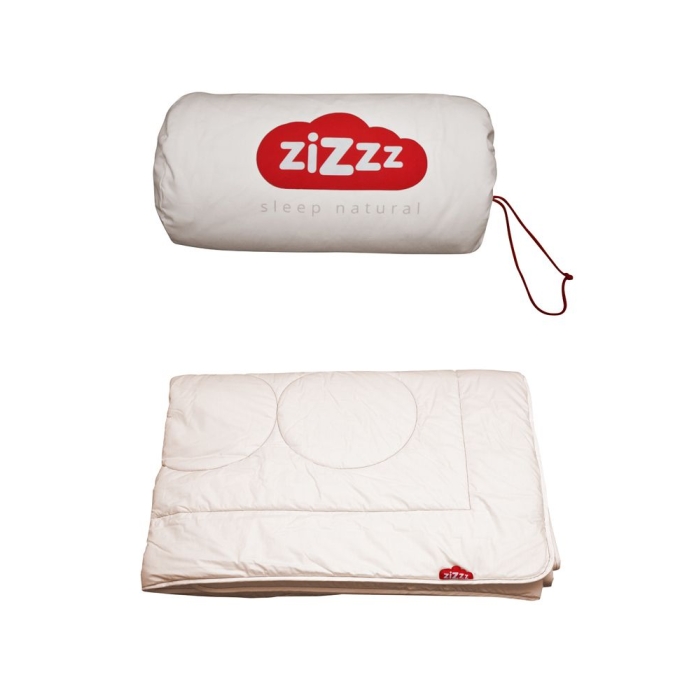 Woll-Bettdecke 200x200 cm 4 Jahreszeiten Bio Baumwolle