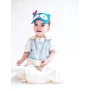 Bio-Babyschlafsack Blue Stripes / Aus Bio-Baumwolle & Swisswool / 70 cm, 90 cm, 110 cm thumbnail